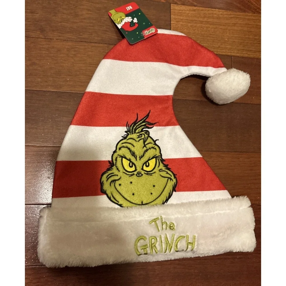 NWT Dr. Seuss The Grinch Who‎ Stole Christmas Hat Santa Hat Holiday